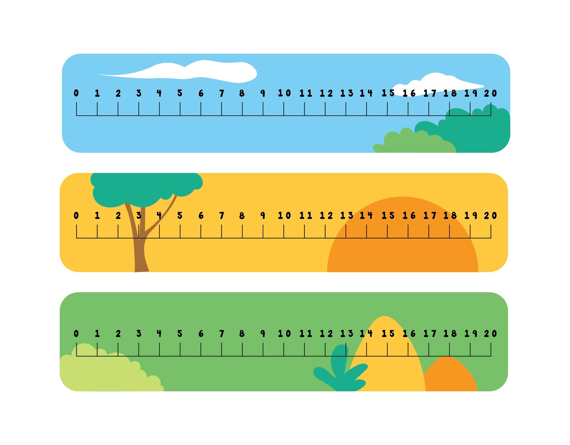 printable number card