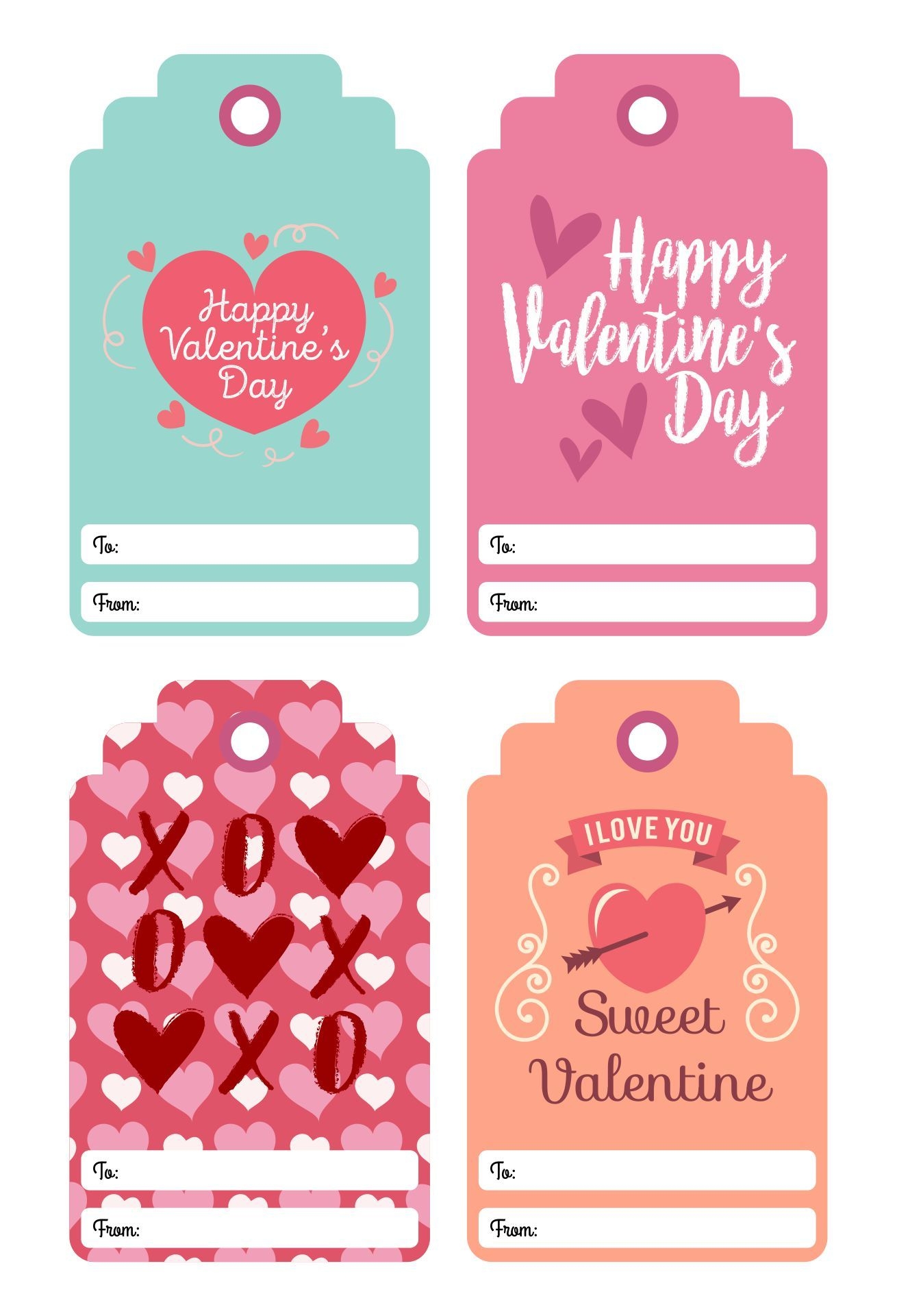 10 Best Valentine 39 s Gift Tags Printable Template PDF
