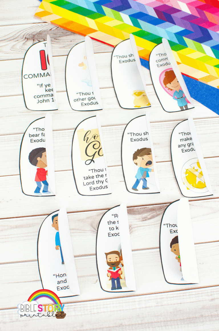 10 Commandments Craft For Preschoolers Bible Story Printables