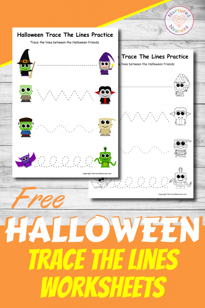 10 Halloween Tracing Worksheets Free Printables Mrs Merry 
