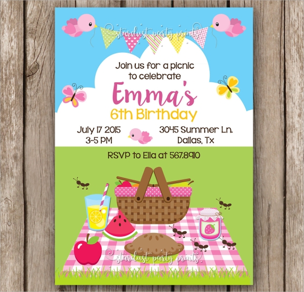 family picnic invitation templates free