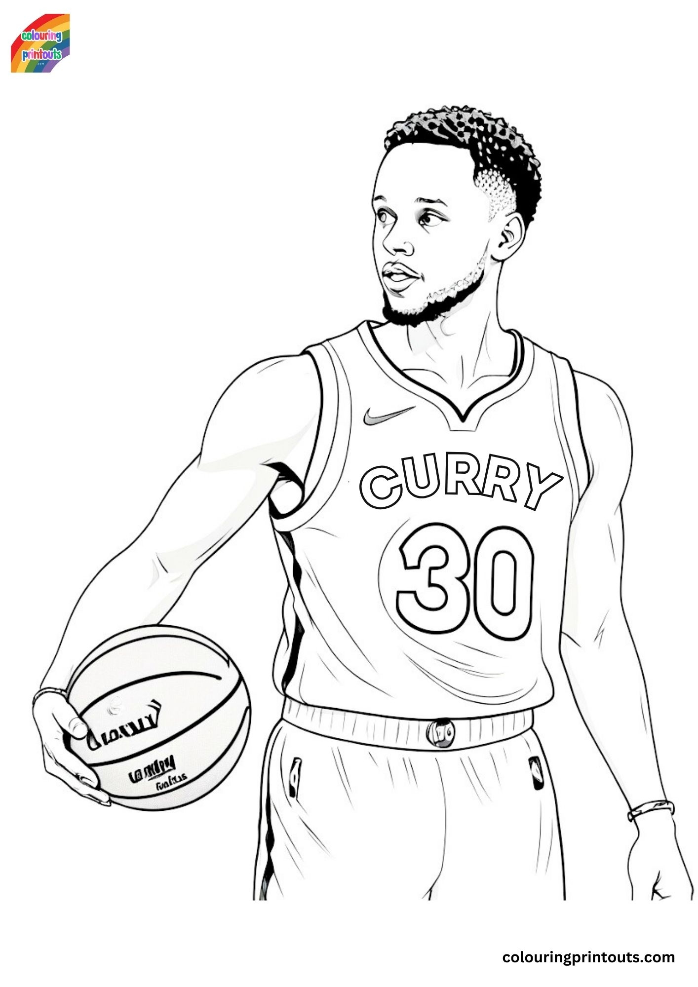 10 Steph Curry Coloring Pages