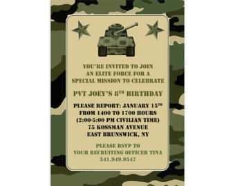 11 Free Camouflage Party Invitation Template PSD File With Camouflage 