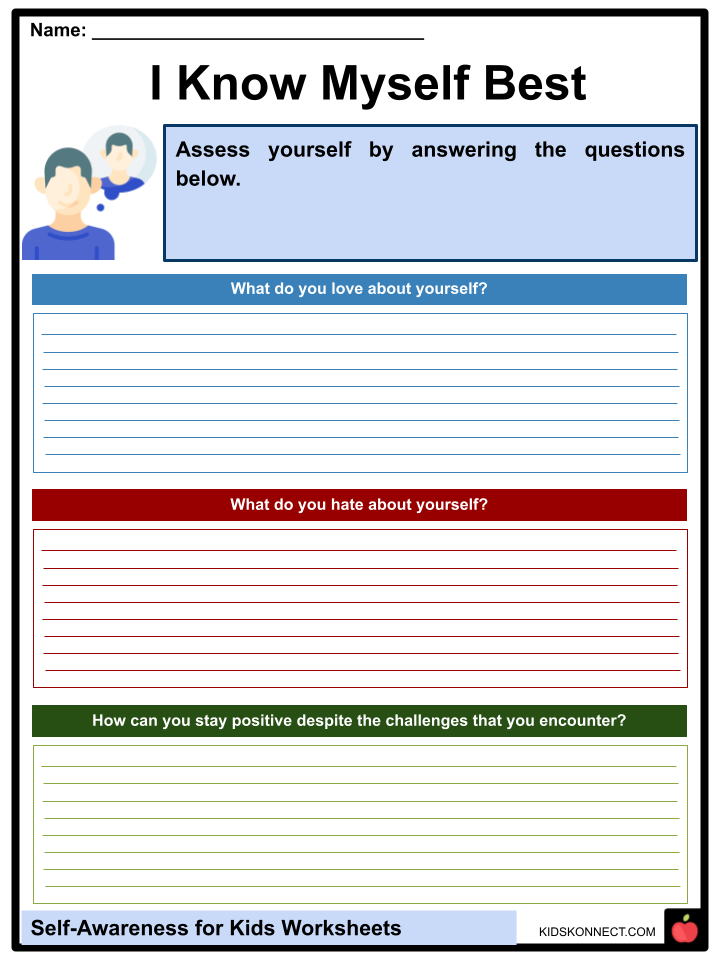 11 Self Awareness Worksheets For Adults To Better Know Yourself