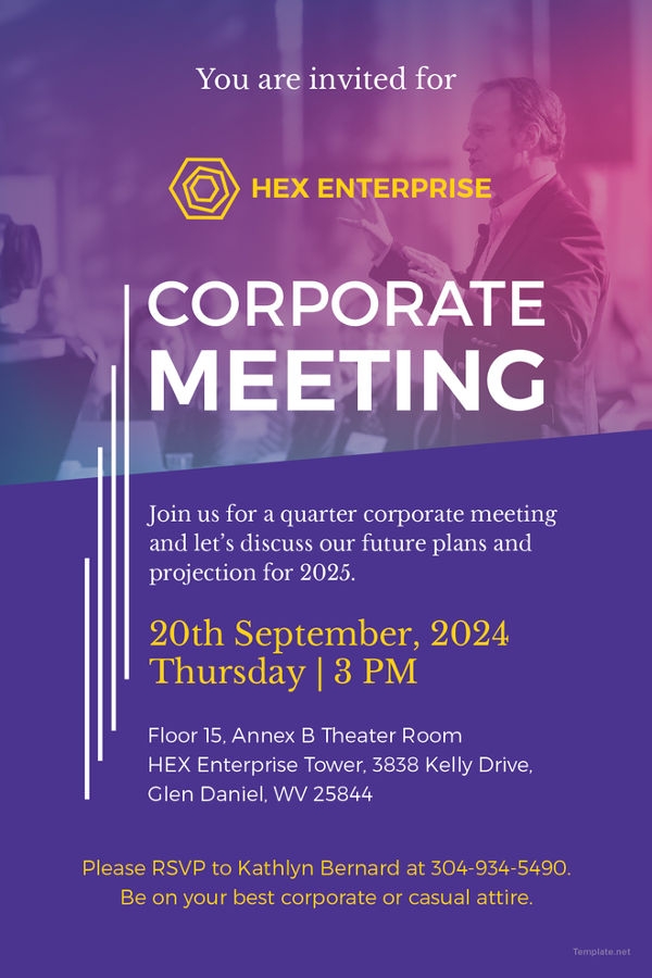 free corporate invitation templates