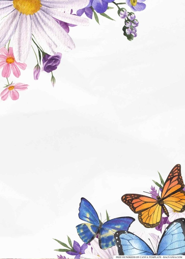 flower birthday invitation templates