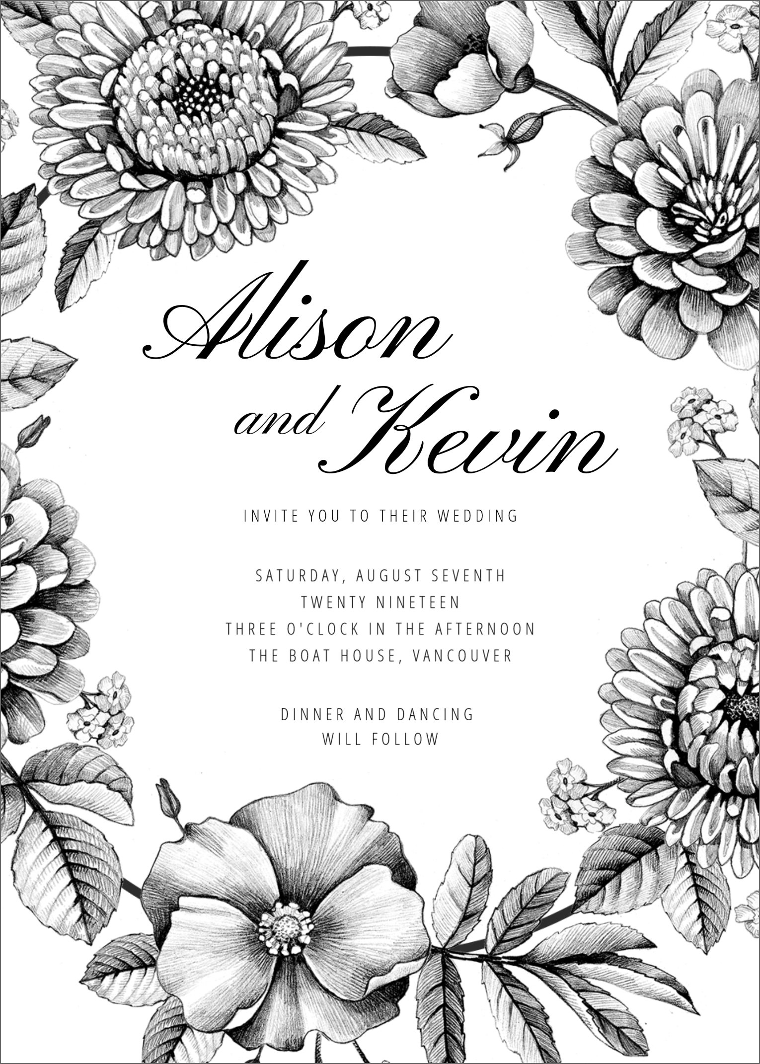 free digital wedding invitation templates