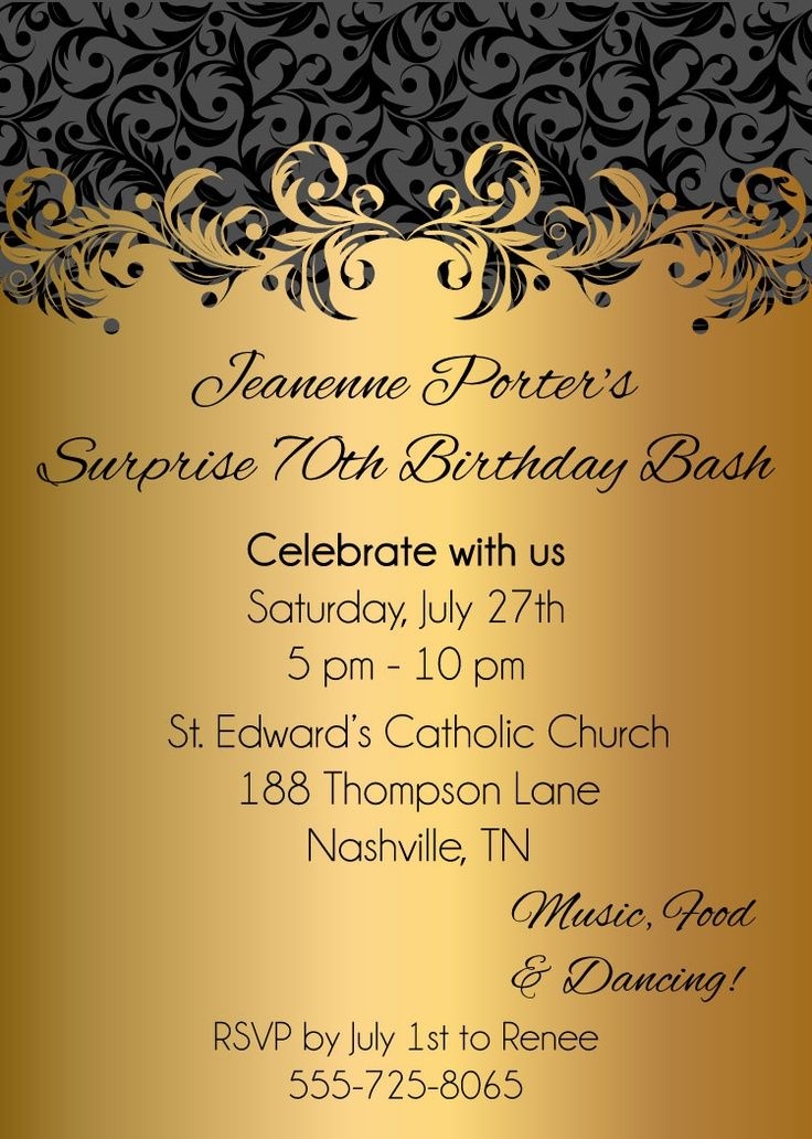 formal birthday invitation templates