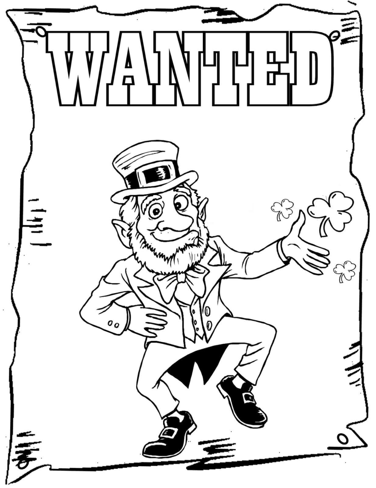 free coloring pages st patrick's day