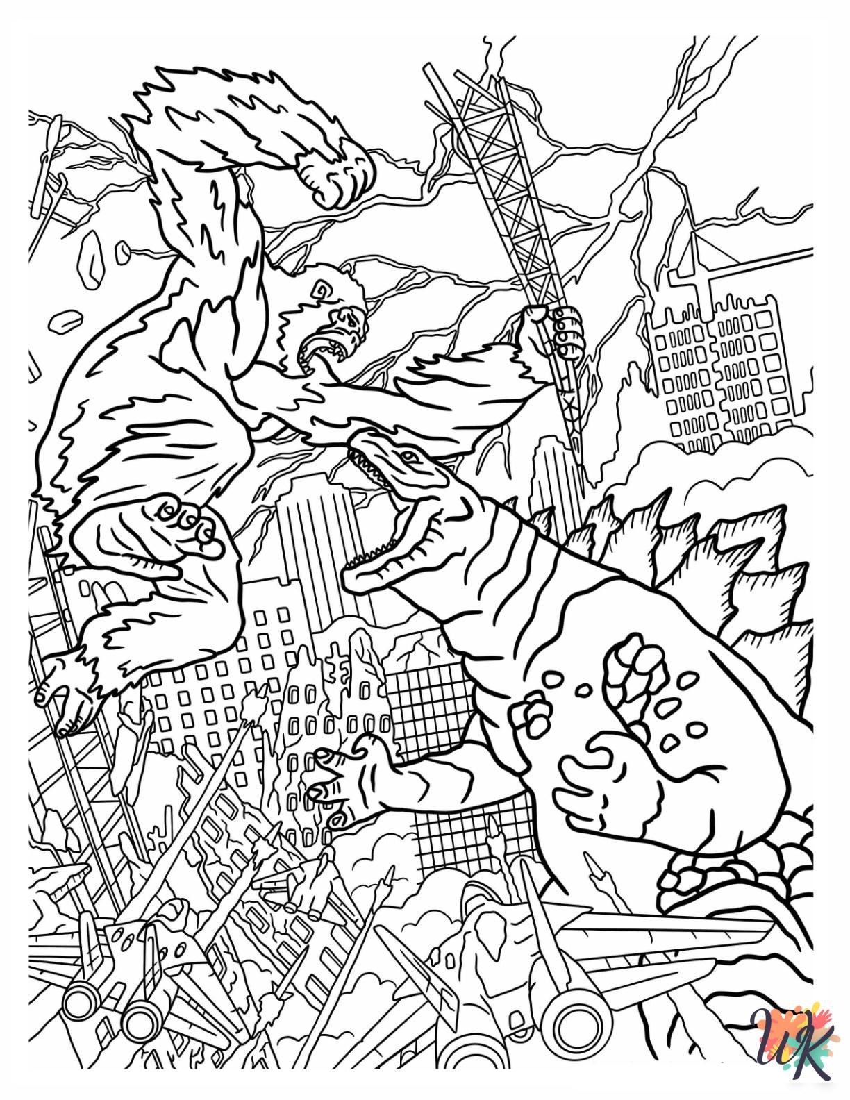 19 King Kong Coloring Pages For Kids ColoringPagesWK