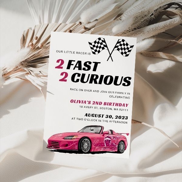 2 Fast 2 Curious Invitation Fast And Furious Invitation Second 