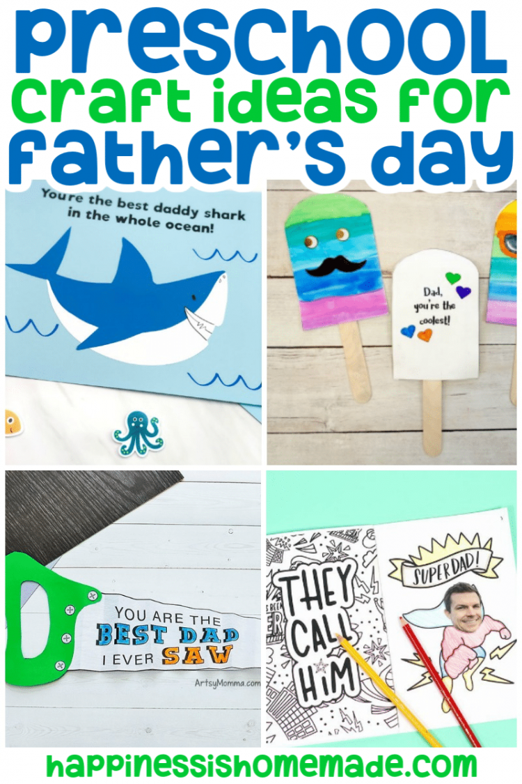 20 Father 39 s Day Crafts For Preschoolers Happiness Is Homemade