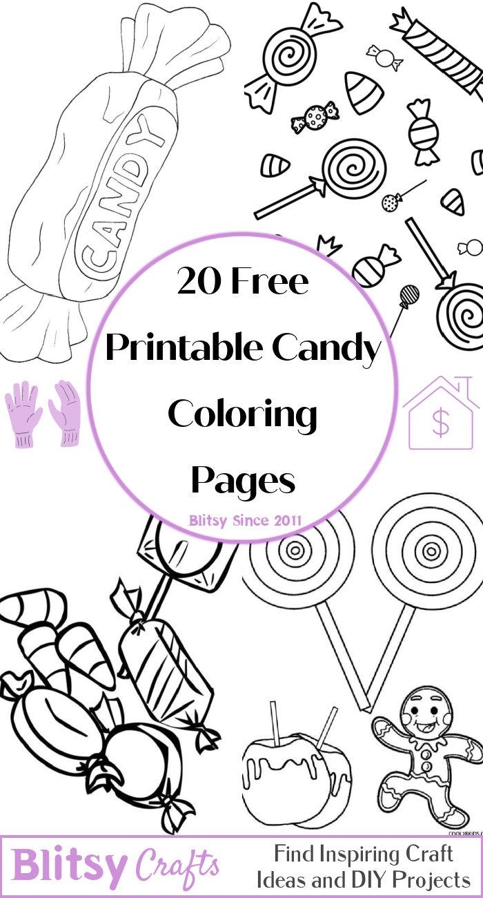 20 Free Candy Coloring Pages For Kids And Adults Blitsy