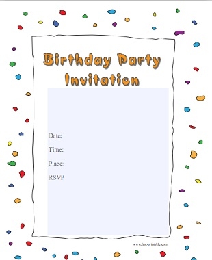 free party invitation flyer templates