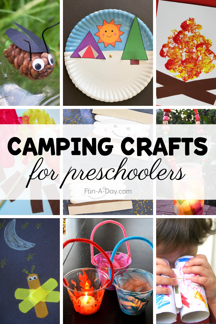 camping crafts for preschoolers printable