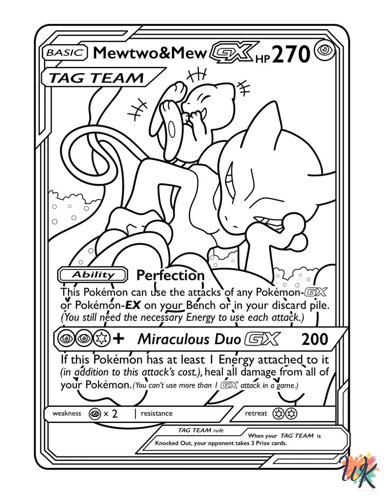 20 Pokemon Card Coloring Pages For Kids ColoringPagesWK