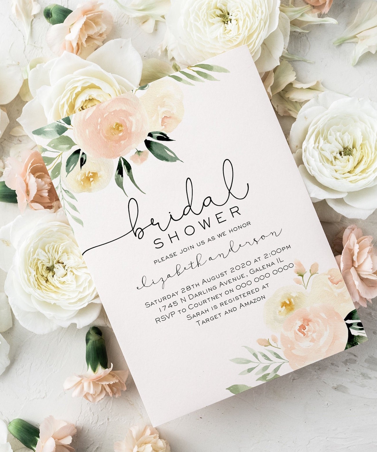 free printable bridal shower invitations templates