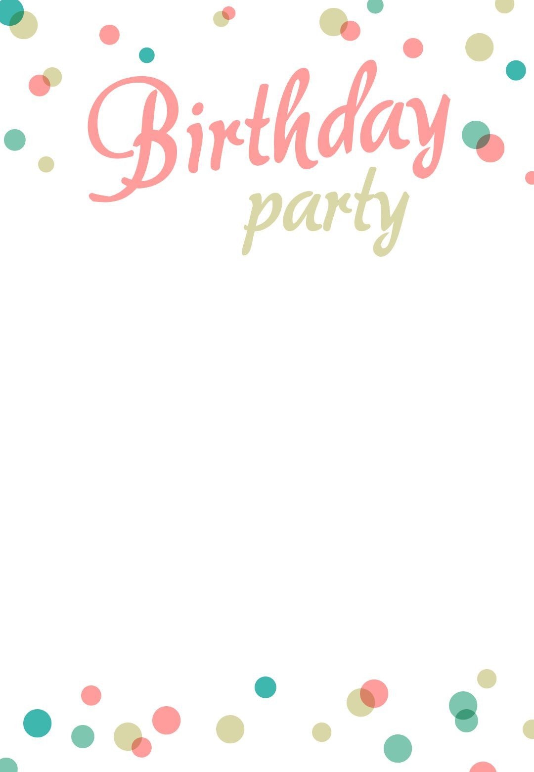 20 Winsome A Birthday Invitation Cards Templates Make Now Birthday 