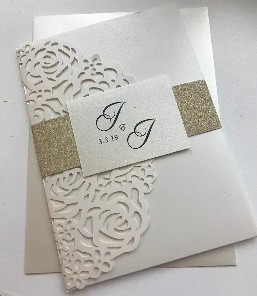 free laser cut wedding invitations templates