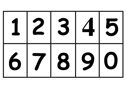 printable number cards 1 5