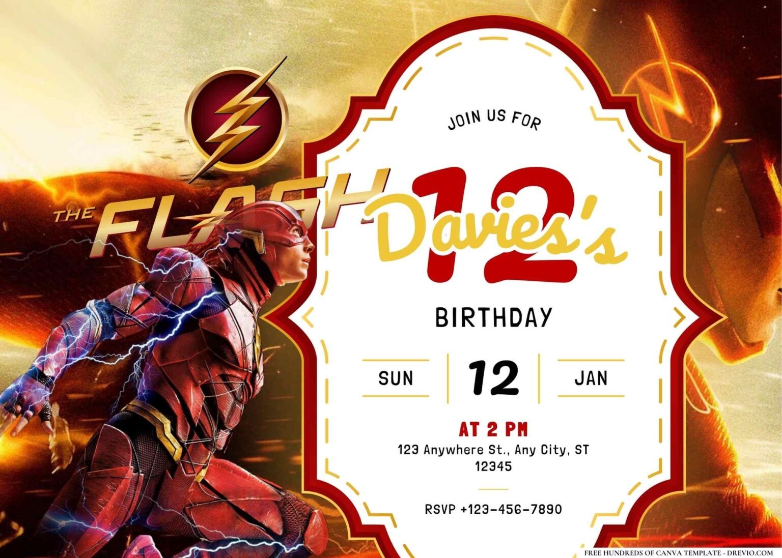 flash birthday invitation templates