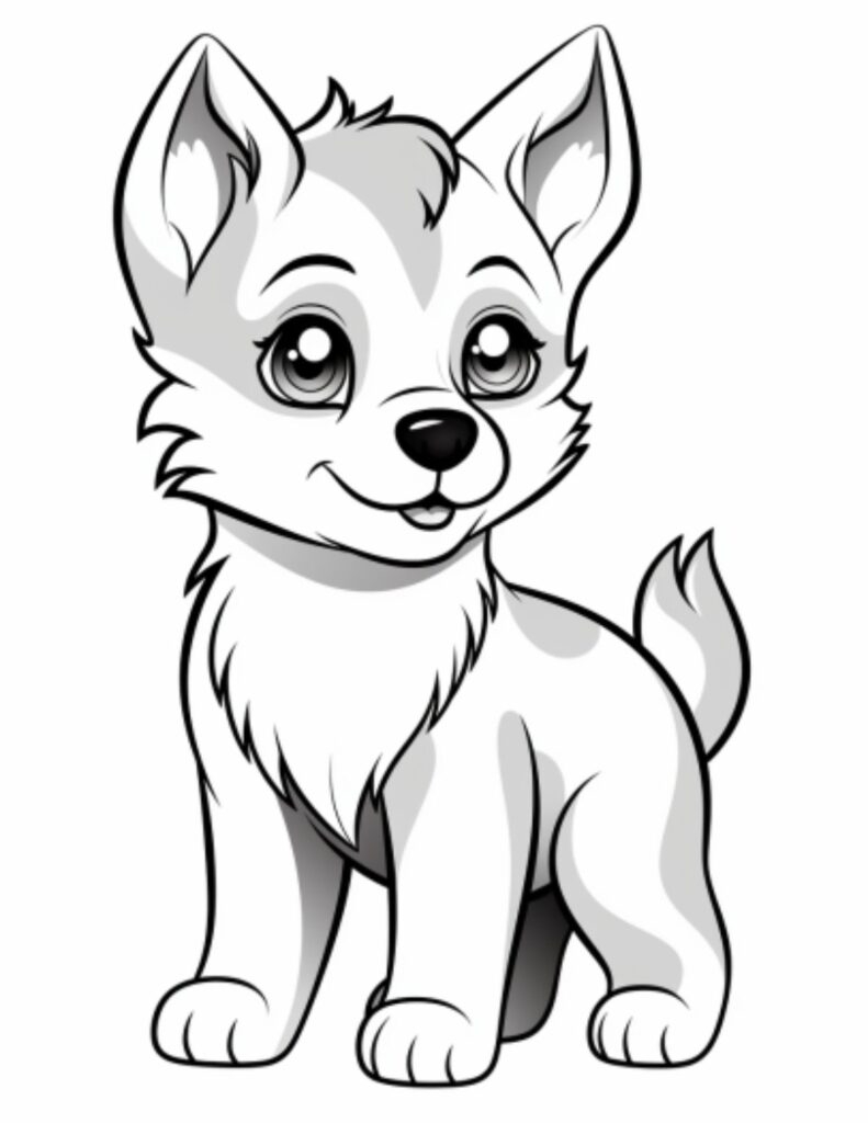 23 Coloring Pages Of Happy Huskies My Favorite Coloring Pages