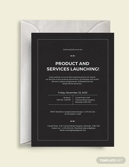 24 Corporate Invitation Cards PSD AI Vector EPS Word