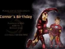 24 Customize Our Free Iron Man Birthday Invitation Template Formating 