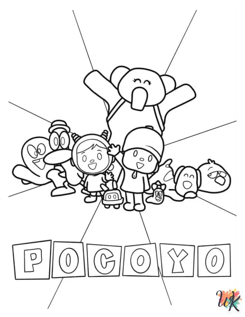 24 Pocoyo Coloring Pages For Kids ColoringPagesWK