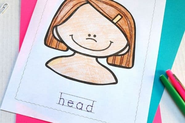 printable body parts activities for toddlers pdf
