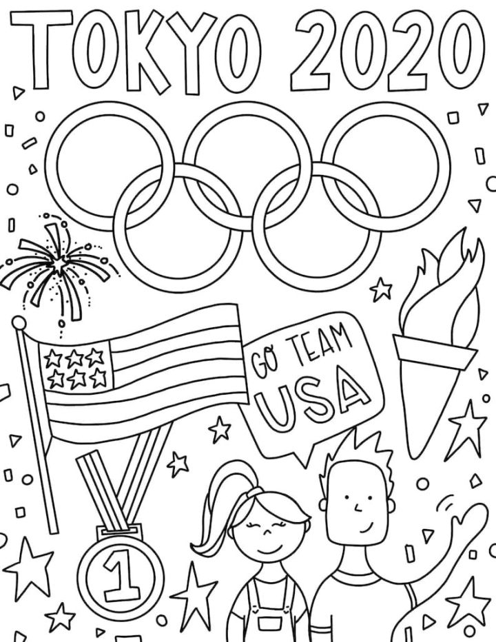 free olympic coloring pages