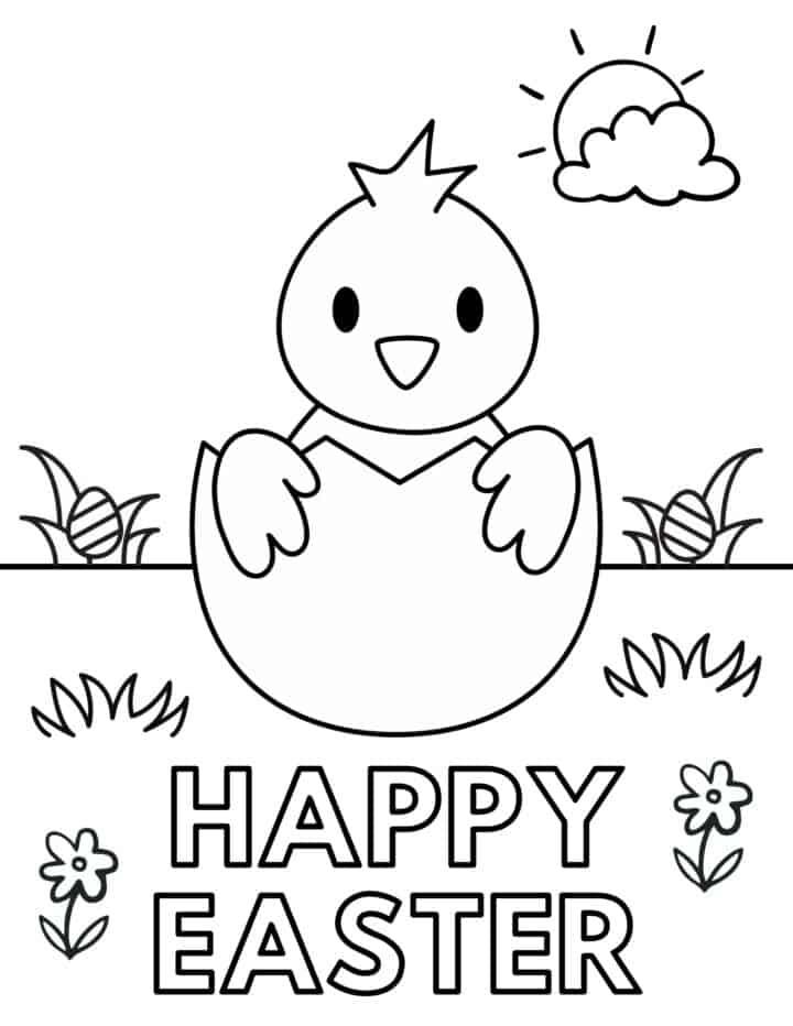 free coloring pages for easter printable