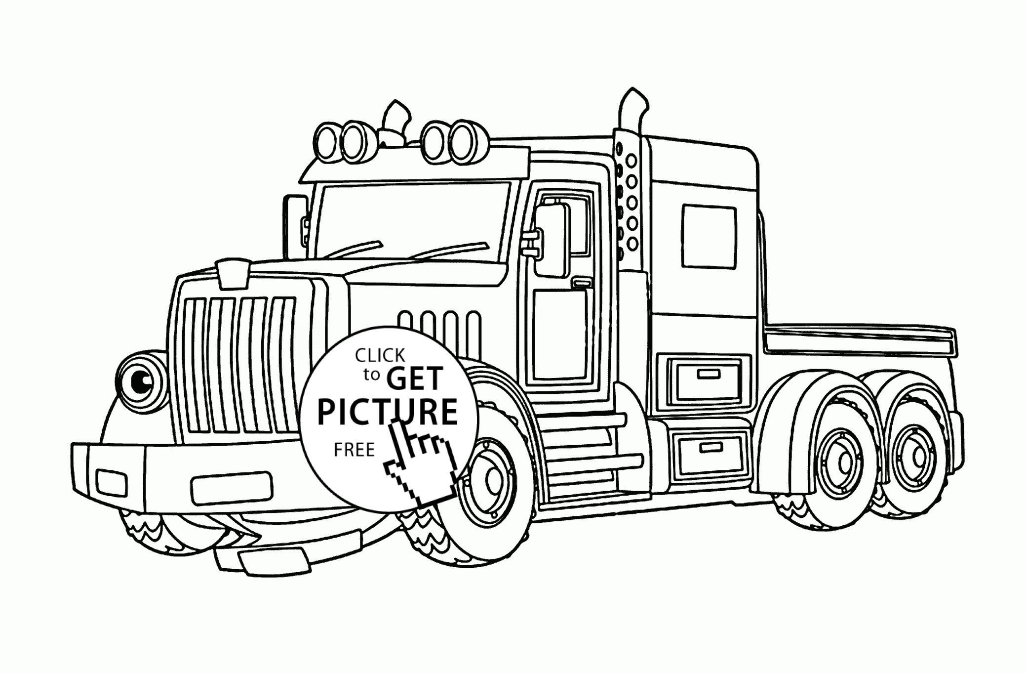25 Pretty Photo Of Semi Truck Coloring Pages Davemelillo Tractor
