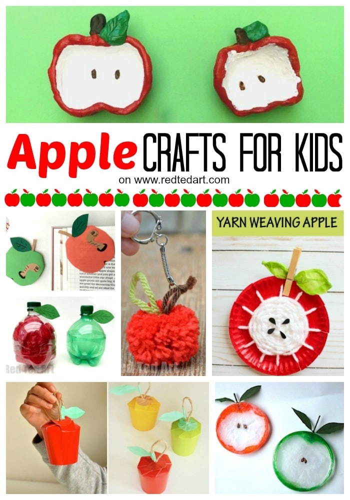 apple print craft for preschoolers