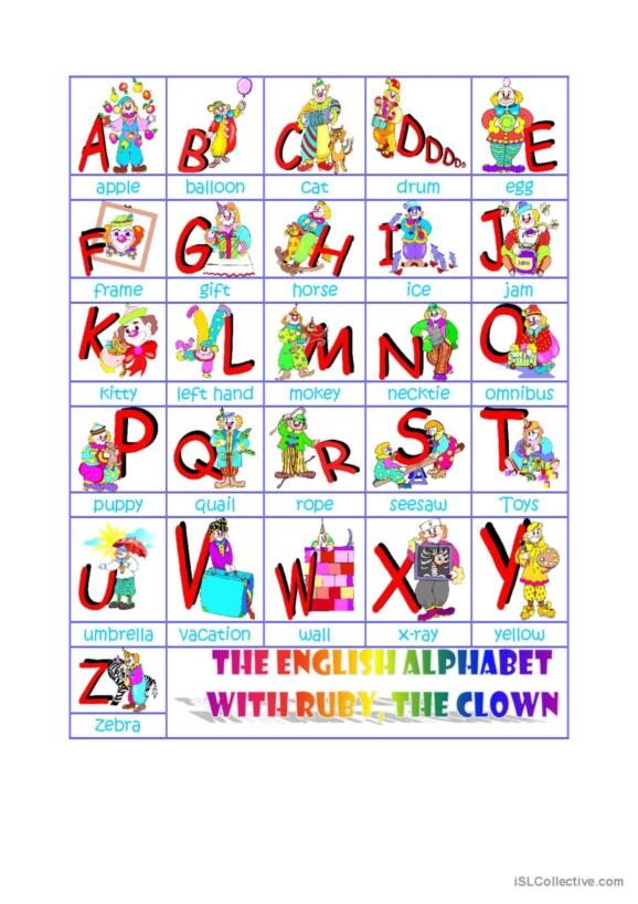 3 Alpabet English ESL Worksheets Pdf Doc