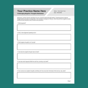 dialectical behavioral therapy worksheets