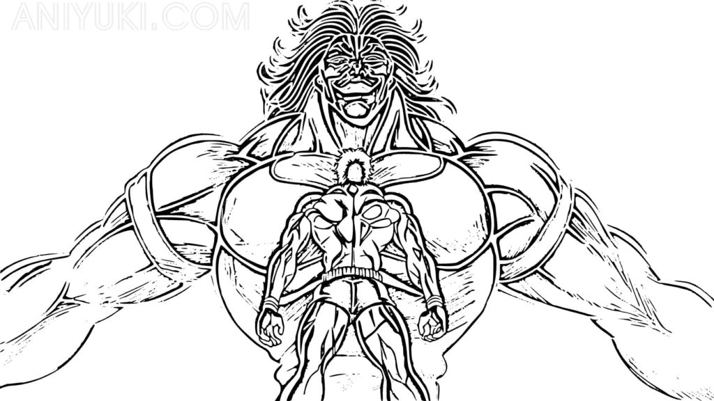 Baki Hanma Coloring Page