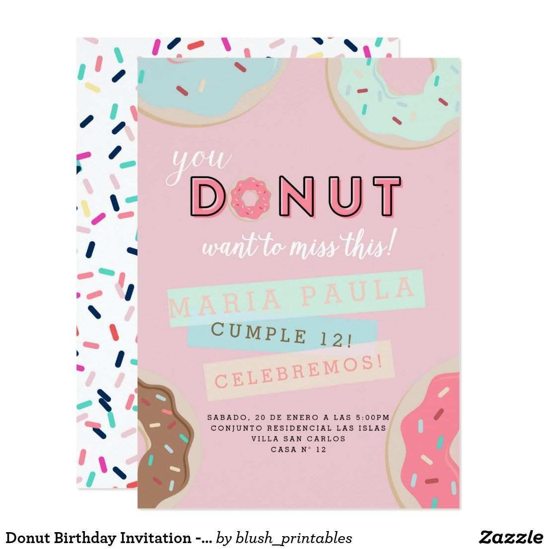 36 Free Printable Donut Party Invitation Template Free In Photoshop