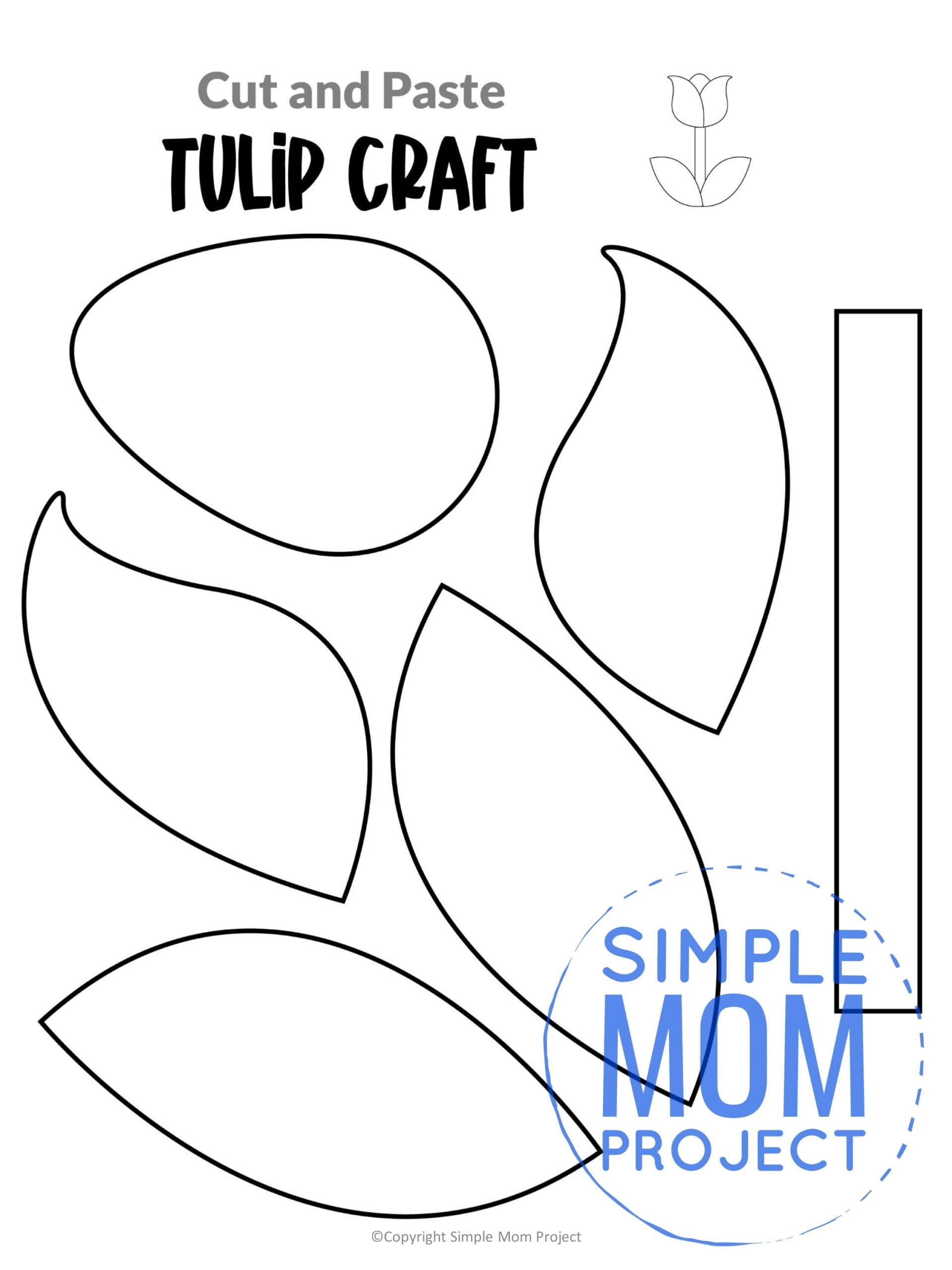 3d tulip template printable free