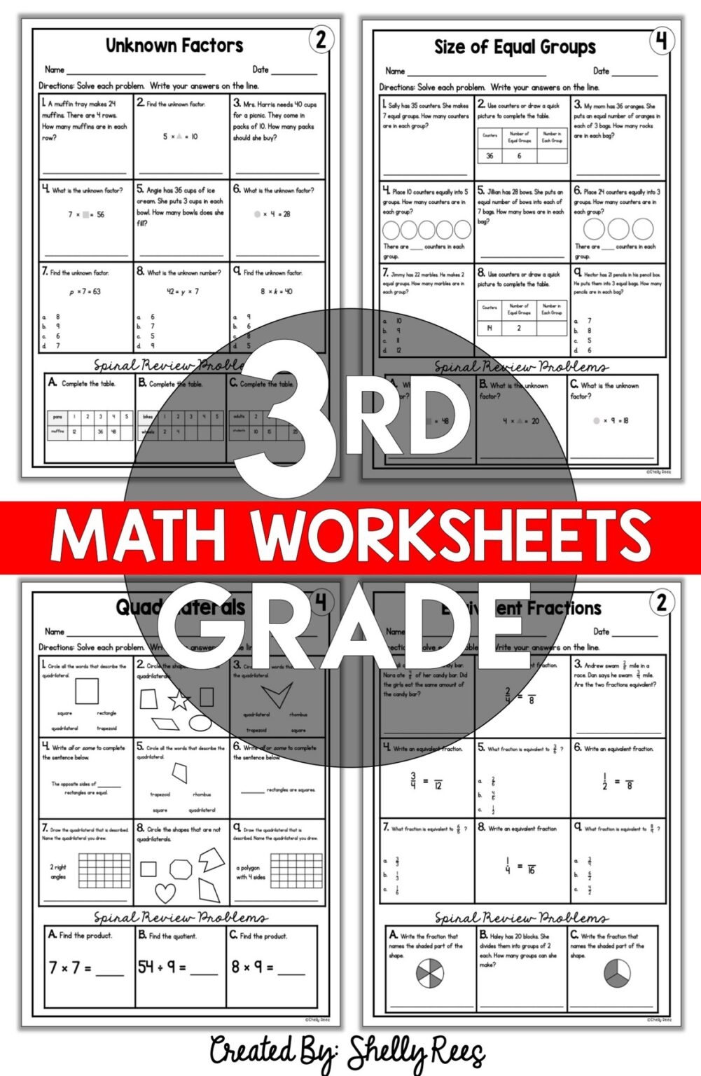 3rd Grade Math Worksheets Free And Printable Appletastic Learning 