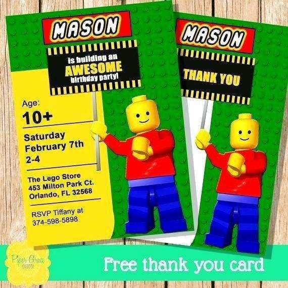 40 Free Lego Party Invitation Template Now For Lego Party Invitation 