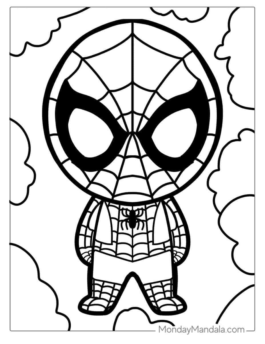 Spider Man Free Coloring Pages