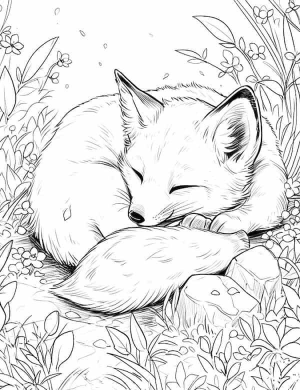 40 Unique Fox Coloring Pages For Kids And Adults Free Printable Fox 