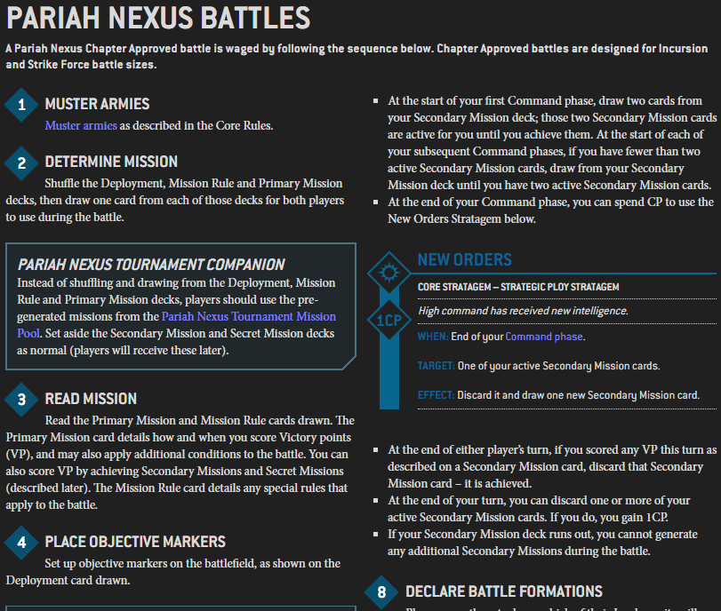 printable pariah nexus mission cards
