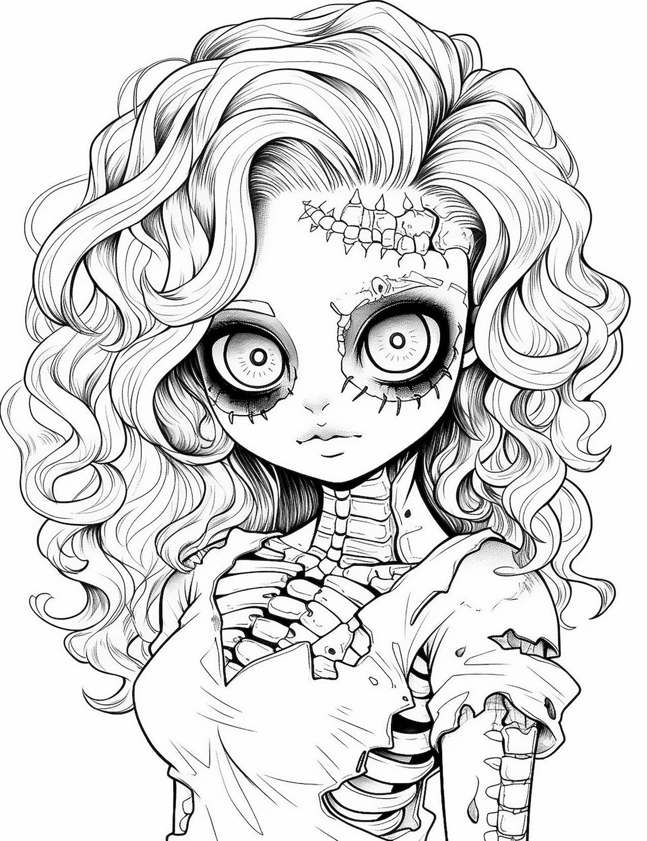 47 Captivating Zombie Coloring Pages For Kids And Adults Our Mindful 