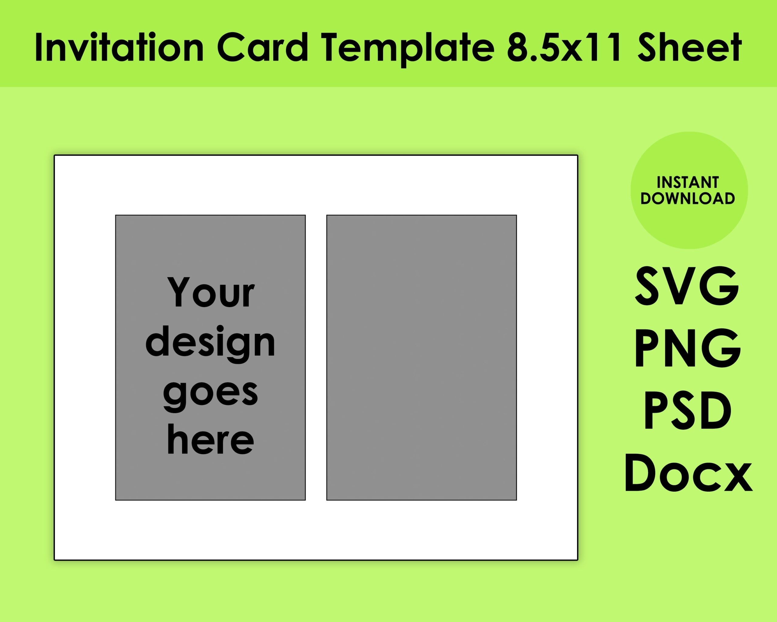 4X6 Invitation Template