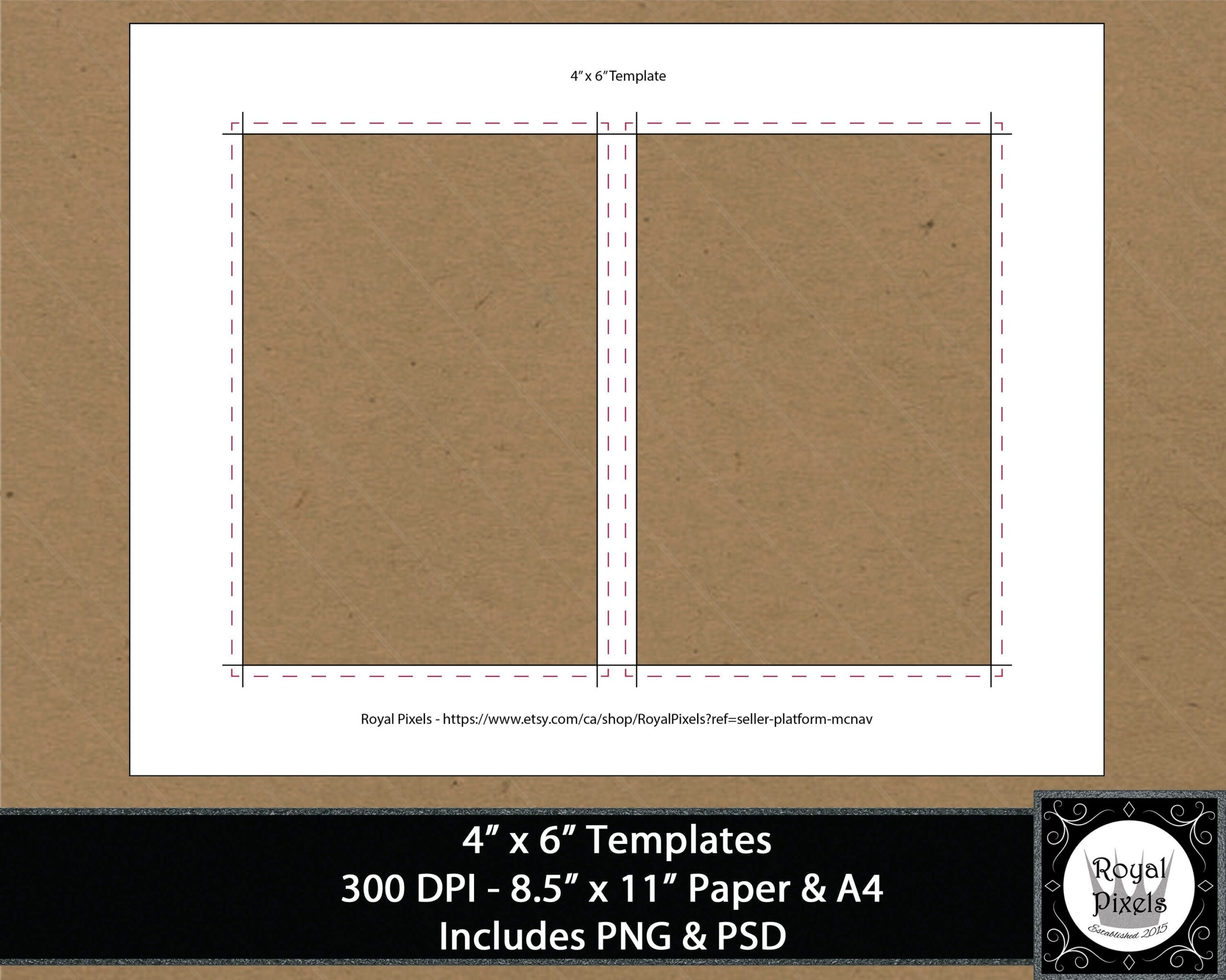 4x6 Template Invitation Template Card Template PNG PSD Etsy