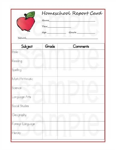 5 Reasons Homeschoolers Should Use Report Cards Printable Report Cards 