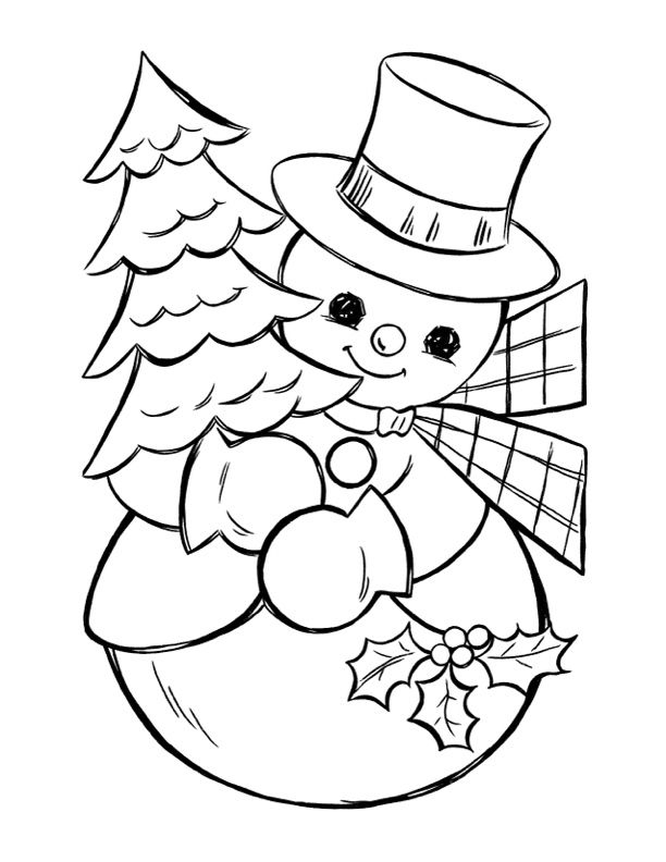 5 Snowman Coloring Pages Free Printable Collection