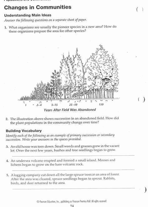 50 Ecological Succession Worksheet Answers Chessmuseum Template Library